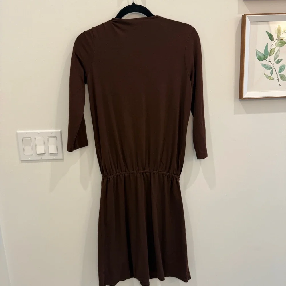 Splendid Brown Long Sleeve Dress - Picture 4 of 4